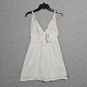 Roxy NEW Simple Blossom Dress Size XS Womens White Cotton Summer Dress
